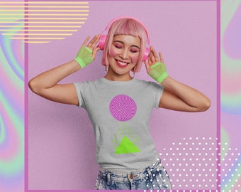 Abstract Lollypop T-Shirt, Circle Triangle T-Shirt, Geometric T-Shirt, Family Gift, Friend Gift, Unisex Heavy Cotton Tee