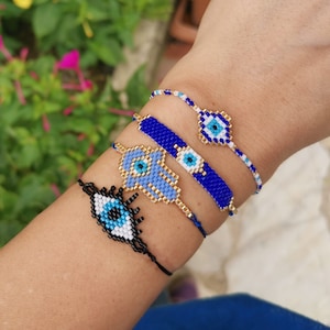 Handmade Adjustable Miyuki Bracelet, Miyuki Bead Bracelet, Friendship Bracelet, Miyuki Pattern, Unique Bracelet