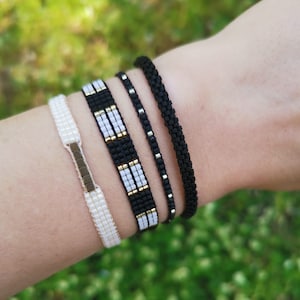 Handmade Adjustable Miyuki Bracelet, Miyuki Bead Bracelet, Friendship Bracelet, Miyuki Pattern, Unique Bracelet