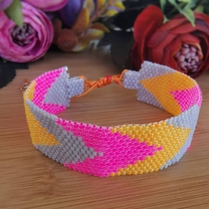 Handmade Adjustable Miyuki Bracelet, Miyuki Bead Bracelet, Friendship Bracelet, Miyuki Pattern, Unique Bracelet, Summer Bracelet