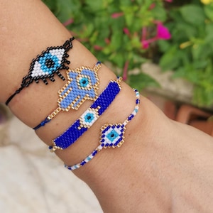 Handmade Adjustable Miyuki Bracelet, Miyuki Bead Bracelet, Friendship Bracelet, Miyuki Pattern, Unique Bracelet