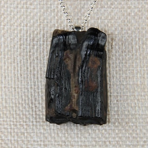 Fossilized Horse (Equus)Tooth Pendant (250808K)