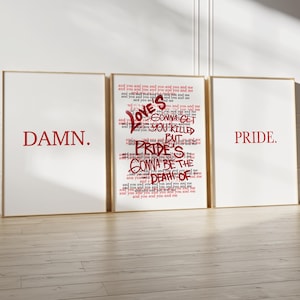 Kendrick Lamar Album Poster Set van 3: vintage afdrukbare muurkunst voor rapfans en Hypebeast Decor (digitale download)
