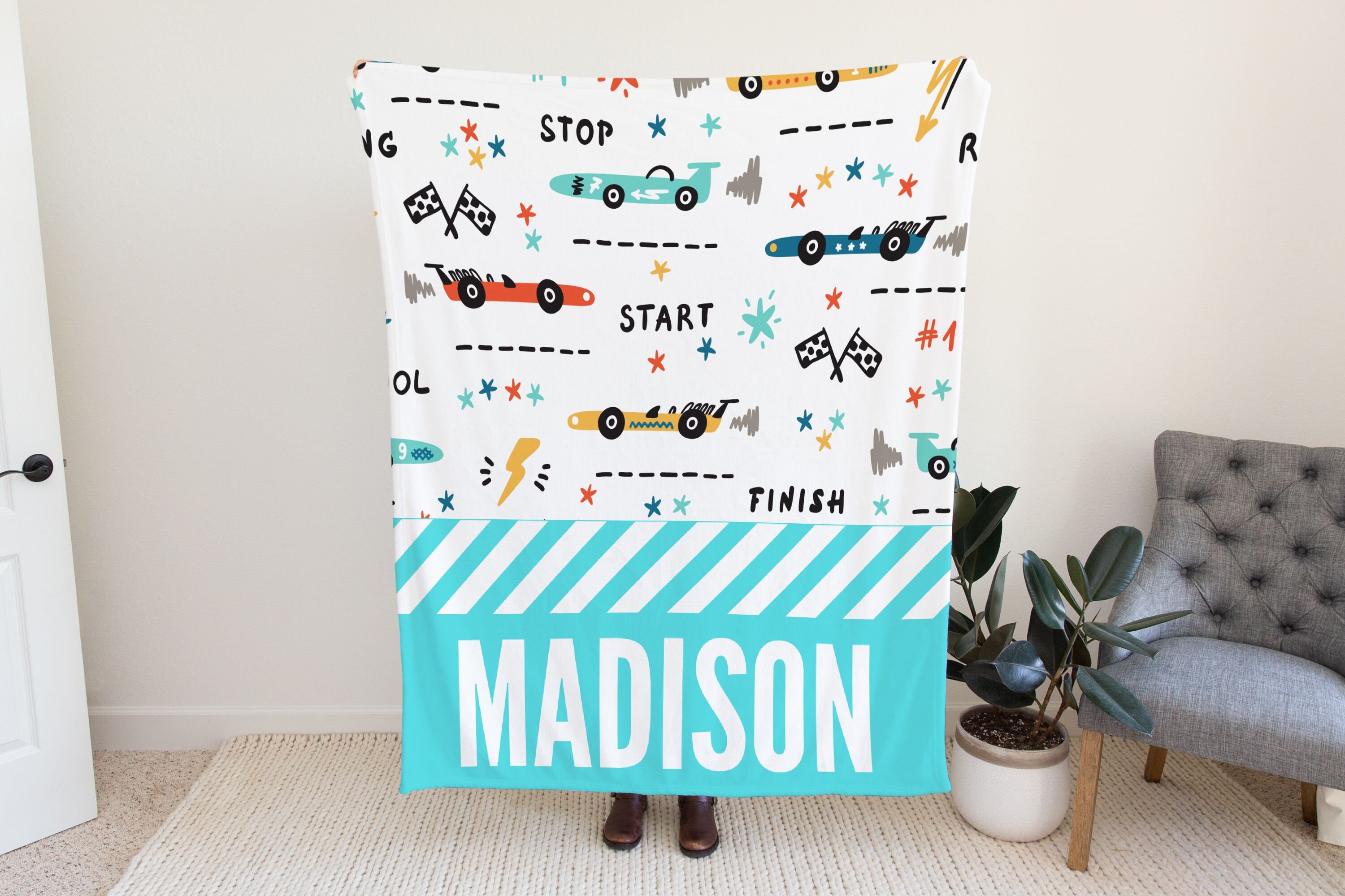 Custom Cars Blanket Formula One Blanket Cute Race Car - Etsy