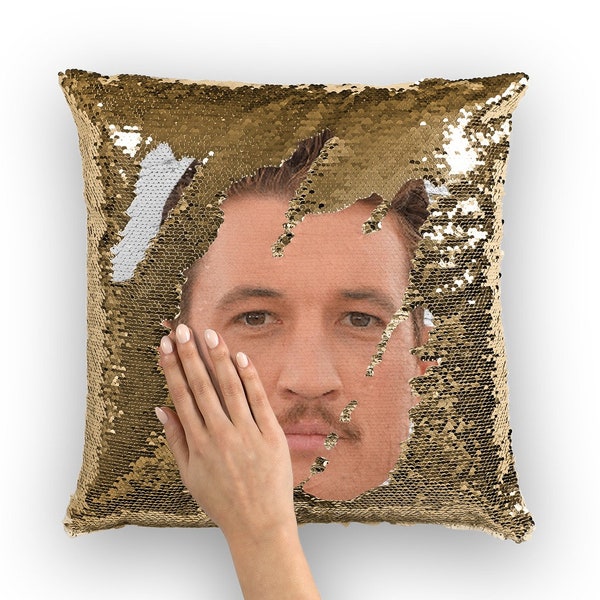 Miles Teller Sequin Pillow | Celebrity Pillow Cushions | Cool Pillow Case | Funny Gift Idea for War Dogs Movie Fans