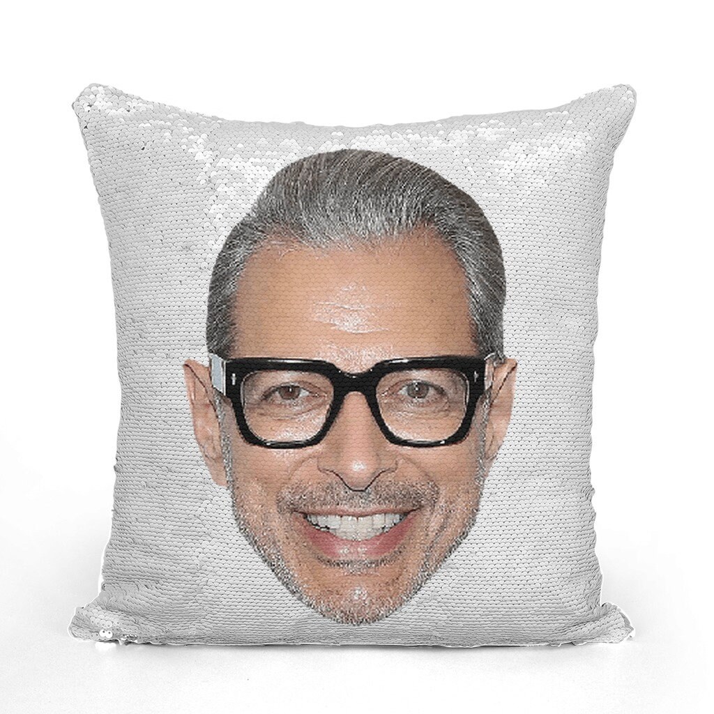Jeff Goldblum Sequin Pillow Celebrity Pillow Cushions Cool Etsy