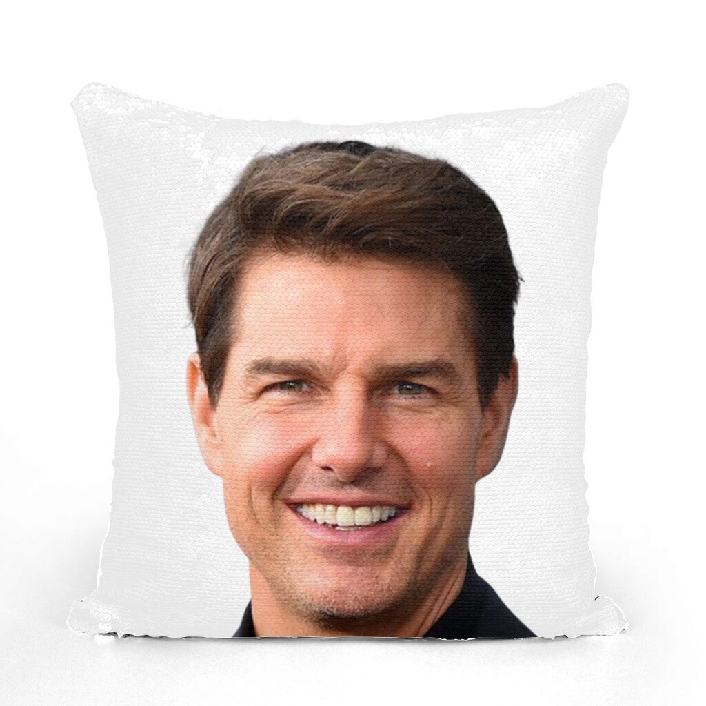 Tom Cruise Sequin Pillow Celebrity Pillow Cushions Cool Pillow Case