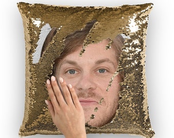Blake Anderson Sequin Pillow | Celebrity Pillow Cushions | Cool Pillow Case | Funny Gift Idea for Blake Anderson Fans