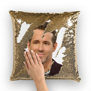 Gritty sequin pillow deals