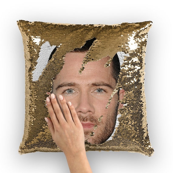 Luke Macfarlane Sequin Pillow Celebrity Pillow Cushions Cool Pillow Case Funny Gift Idea for Iron Road Movie Fans Etsy Canada