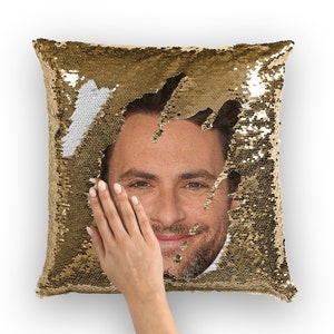 Charlie Day Sequin Pillow | Celebrity Pillow Cushions | Cool Pillow Case | Funny Gift Idea for The Hollars Movie Fans
