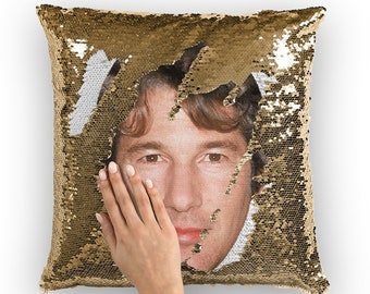 Richard Gere Sequin Pillow | Celebrity Pillow Cushions | Cool Pillow Case | Funny Gift Idea for Chicago Movie Fans
