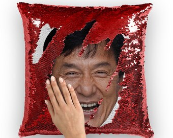 Pillow Cases Nicolas Cage Cushion Sequin Nicolas Cage Face Sequin