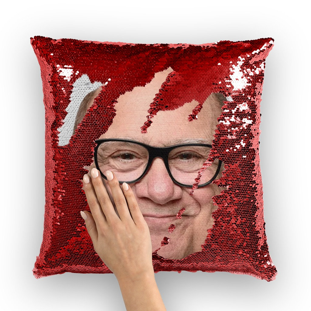 Danny Devito Sequin Pillow Celebrity Pillow Cushions Cool Pillow Case