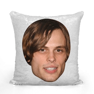 Matthew Gray Sequin Pillow Celebrity Pillow Cushions Cool Pillow Case Funny Gift Idea for 500 Days of Summer Movie Fans image 2