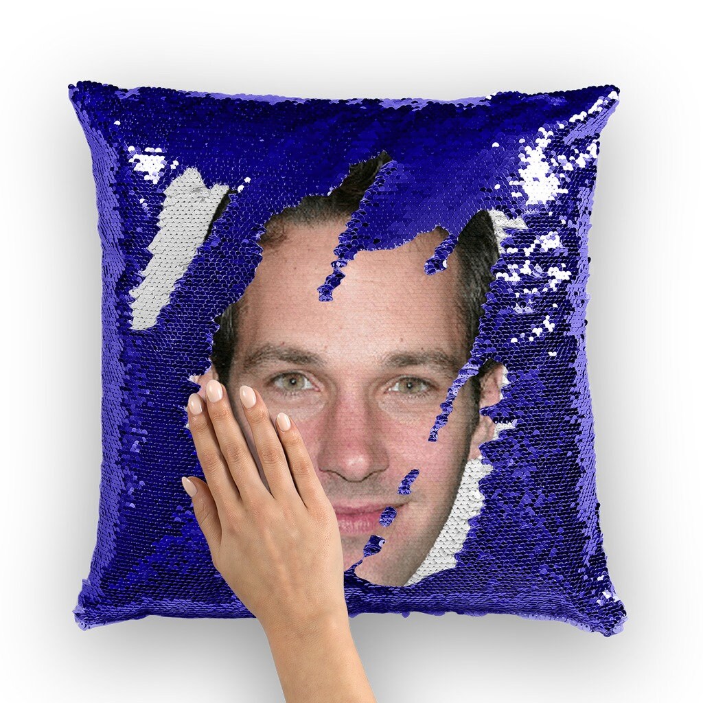 Paul Rudd Sequin Pillow Celebrity Pillow Cushions Cool Pillow Case Funny Gift Idea for I Love You Man Movie Fans Etsy