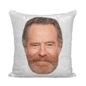 Bryan Cranston Sequin Pillow | Celebrity Pillow Cushions | Cool Pillow Case | Funny Gift Idea for Trumbo Movie Fans image 4