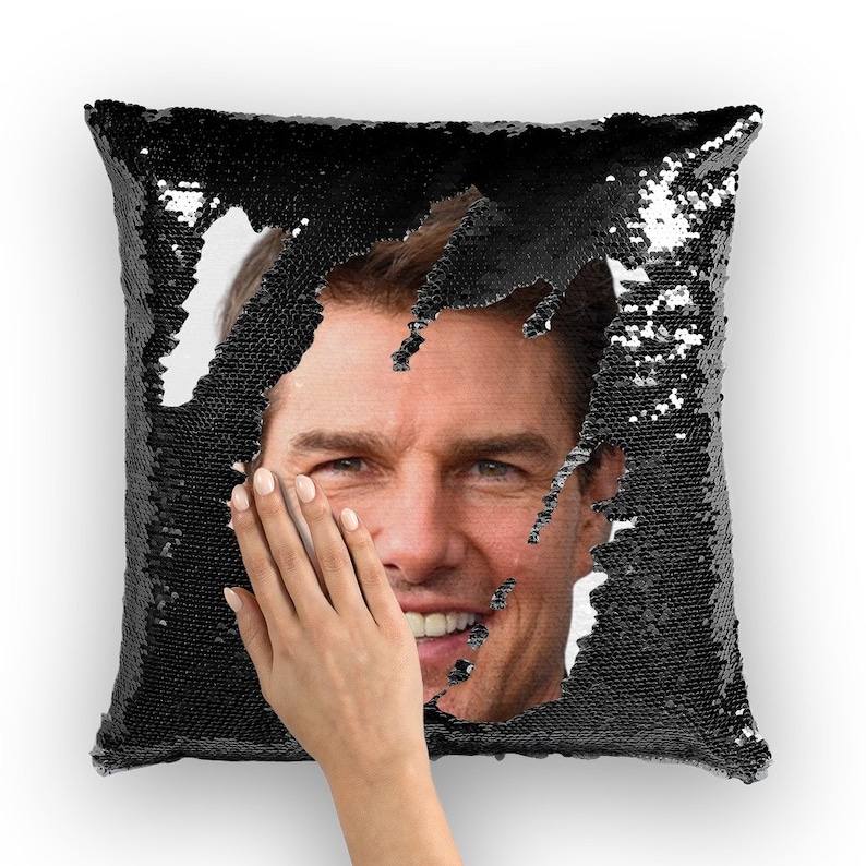 Tom Cruise Sequin Pillow Celebrity Pillow Cushions Cool Pillow Case