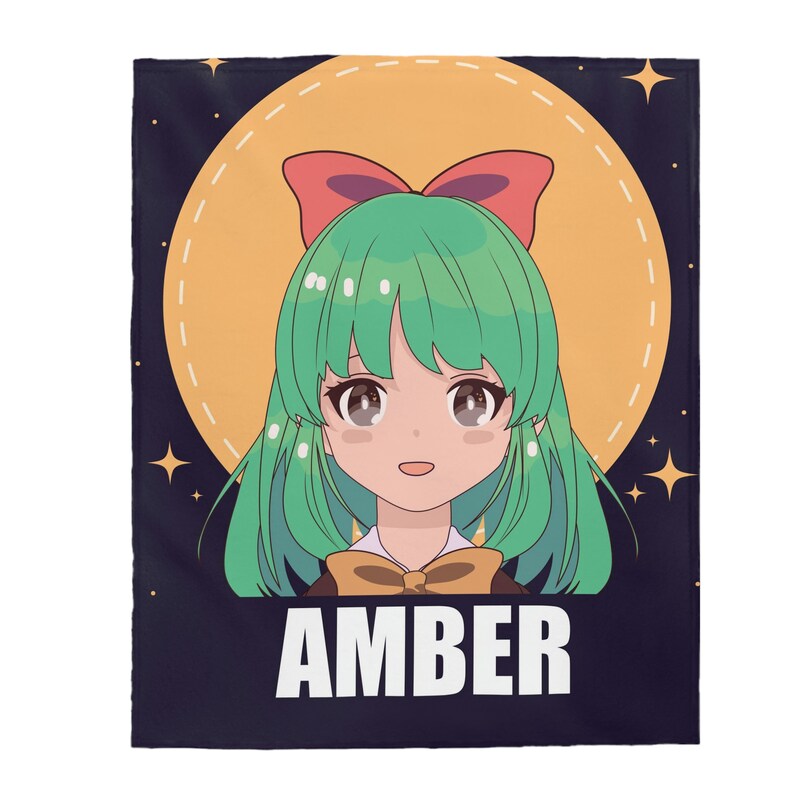 Custom Anime Blanket, Personalized Blanket with Anime Design, Cute Anime Blanket Gift Idea, Gift for Anime Fans, Personal Anime Gift Idea image 3
