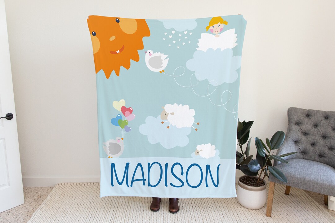 New Born Baby Romper Blanket With Hood In Beautiful Sheep Printed  Design