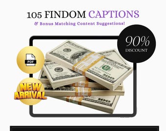 105 Findom Captions: Dominant Femdom Content (PDF)