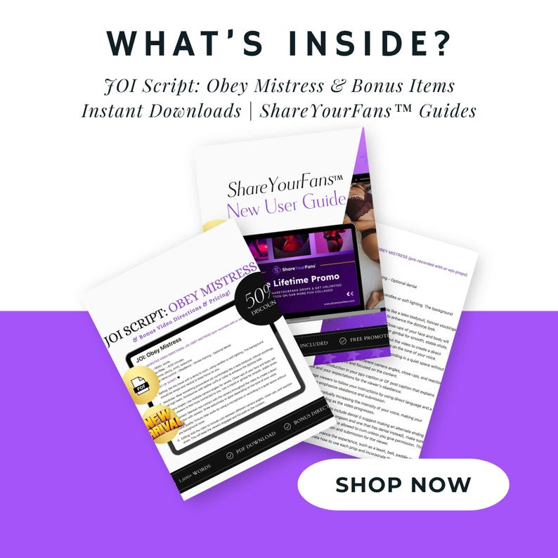 Femdom JOI Script: Obey Mistress - Stroke Control (PDF) - Etsy