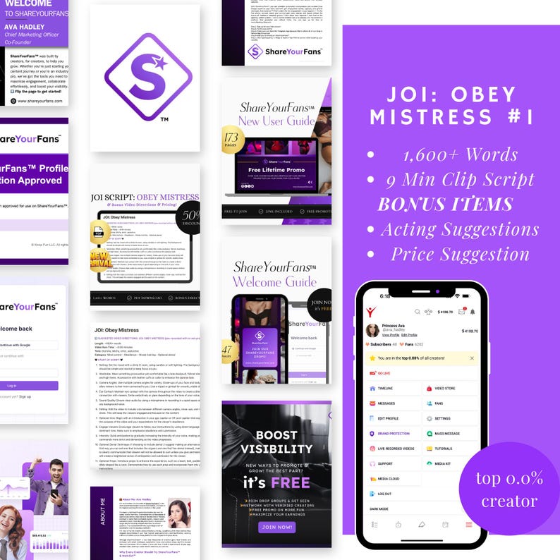Femdom JOI Script: Obey Mistress - Stroke Control (PDF) - Etsy