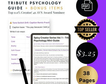Spicy Creator Series Vol. 1 - Tribute Psychology Mini-Guide – Captions That Convert. Power That Pays.