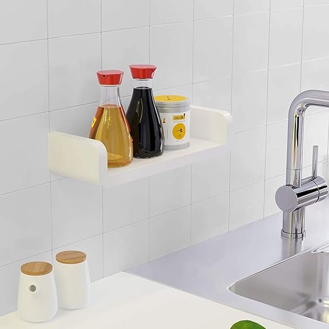 Adhesive Floating Shelf Wall Shelf Nondrilling U Bathroom Etsy