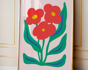 Floral Wall Art, Vintage Art Print, Boho Printable Art, Flower Market, Botanical Prints, Floral Poster, Botanical Wall Art, Flower Decor