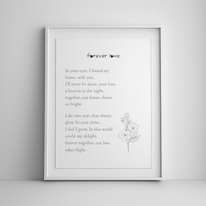 Love Couple Art, Above Bed Decor, Printable Art, romantic wall art, gift for husband, minimalist poster, Home Decor, wedding gift