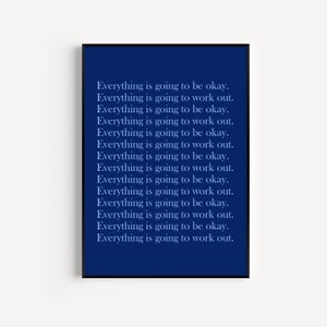 Positive Daily Affirmations wall art, Inspirational Classroom Decor, Therapy Office decor, Positive Quotes, Home Decor, Digital Prints