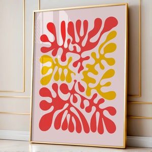 Floral Wall Art, Vintage Art Print, Boho Printable Art, Flower Market Poster, Home Decor, Boho Abstract Flowers, Vintage Art, Flower Decor