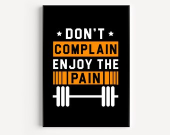 motivational Wall Art, home gym sign, Fitness Poster, motivational poster, Motivational Quote Printable Art, Workout Sign, inspiring posters