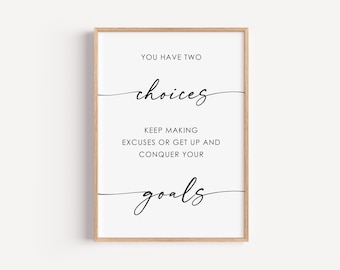 Motivational Quote Wall Art, Inspirational Wall Art, Motivational Poster, Inspirational Quotes for Workplace, Office Decor for Women