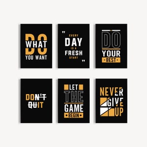 Motivational Hard Work Office Decor, Inspiring Posters, Entrepreneur Wall Art, Positive Quotes, Workplace Decor and Productivity, Wall Decor