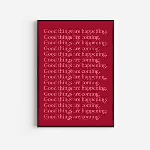 Positive Daily Affirmations wall art, Inspiring posters, Therapy Office decor, Positive Quotes, Minimalist Decor, Digital Download
