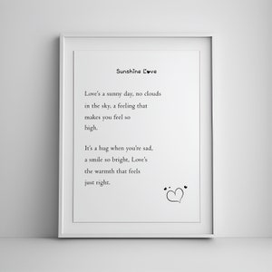 Love Wall Art, Love Poem Decor, Minimalist Wall Art, Couple Art, Above Bed Decor, Printable Art, Love Quotes, Digital Art