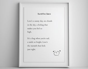 Arte de pared de amor, decoración de poemas de amor, arte de pared minimalista, arte de pareja, decoración sobre la cama, arte imprimible, citas de amor, arte digital