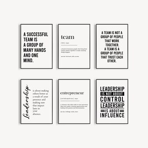 Team Office Decor, Motivational Wall Art, Work Motivation Poster, Definition Decor, inspiring posters, entrepreneur wall art, Digital Prints