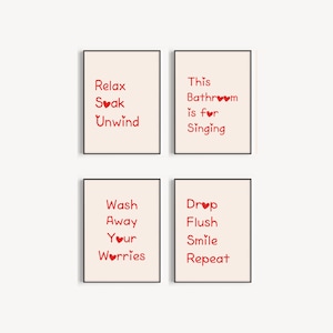Bathroom Decor, Trendy Bathroom Print, Cute Quote Decor Funny Toilet Wall Art, Funny Bathroom Art, Wall print, Digital Download
