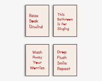 Badkamerdecoratie, trendy badkamerprint, leuk citaatdecor Grappige toiletmuurkunst, grappige badkamerkunst, muurafdruk, digitale download