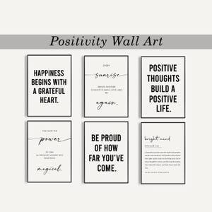 Positive Wandkunst, psychische Gesundheit Druck, Zitat Poster, Inspiration Kunstdruck, Home Office, positives Zitat, Digitaldruck