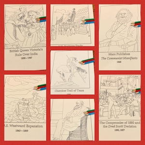 Cycle 1 2 3//New World Bundle//Weeks 13-18//Classical Conversations//Timeline//Memory Work//Coloring Book