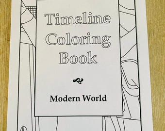 Cycle 1 2 3//Modern World Bundle//Weeks 19-23//Classical Conversations//Timeline//Memory Work//Coloring Book