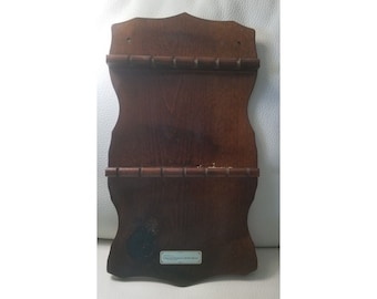 Vintage 13 colonies Spoon display rack Holder Collector Wood