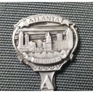 Pewter Spoon Atlanta Georgia collectible, Marvin Reese Co., absolutely peachy