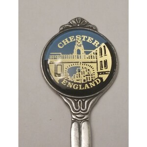 Vintage Souvenir Spoon Collectible Chester England silverplated