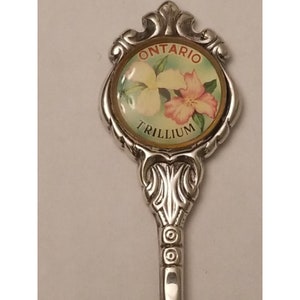 Spoon Ontario Trillium Canada silverplated Stuart Vintage Souvenir Collector