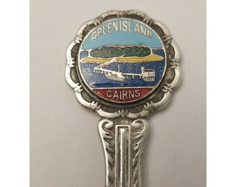 Australia Souvenir Spoon Silverplated Greenisland Cairns, Peninsula